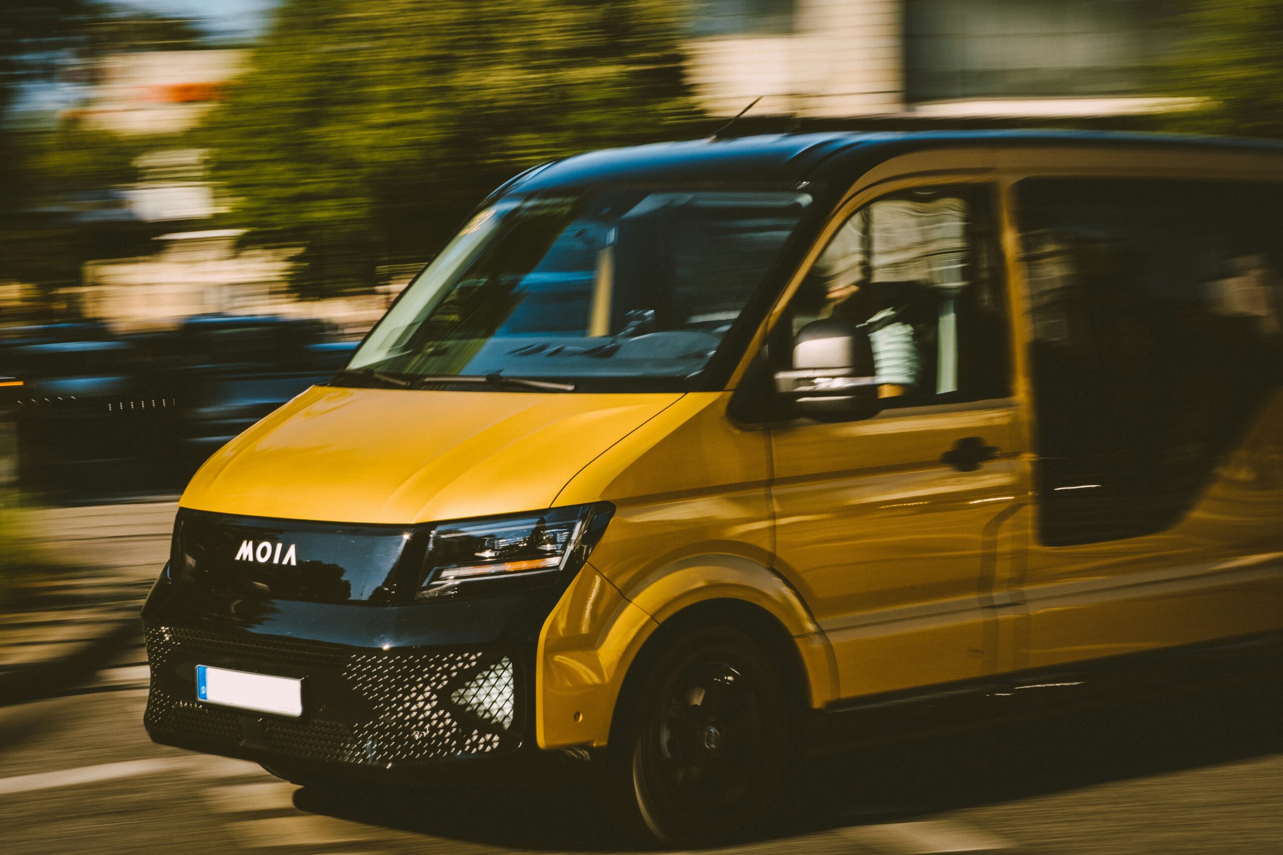 yellow van