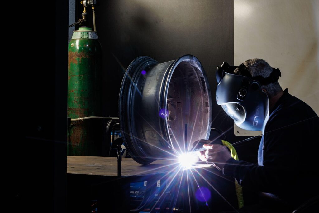 welding, wheel repair, metalworking, industrial welding, alloy wheel, dark, welding, welding, welding, welding, welding