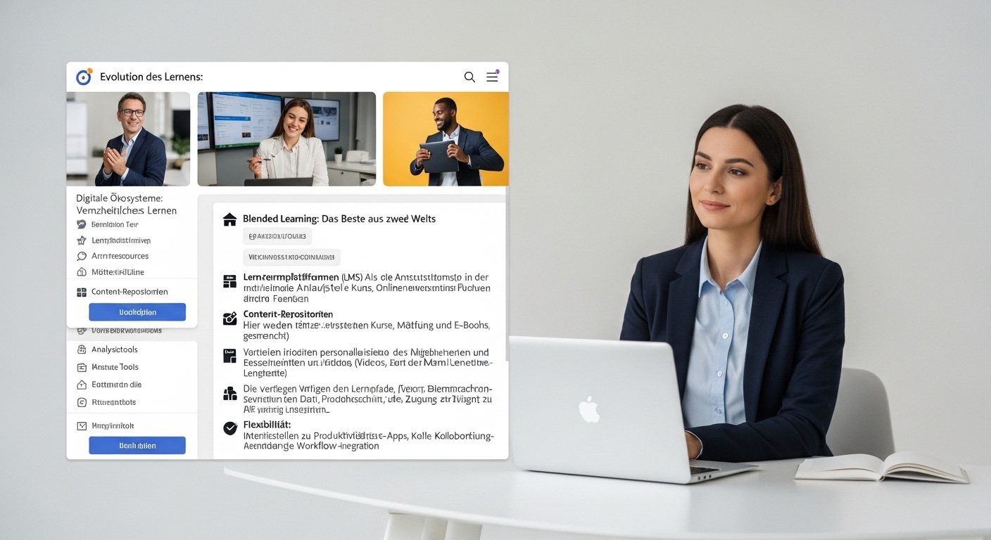 Die Evolution des Lernens: Digitale Ökosysteme, Blended Learning und Microlearning für die Zukunft der Weiterbildung Die Evolution des Lernens: Digitale Ökosysteme, Blended Learning und Microlearning für die Zukunft der Weiterbildung